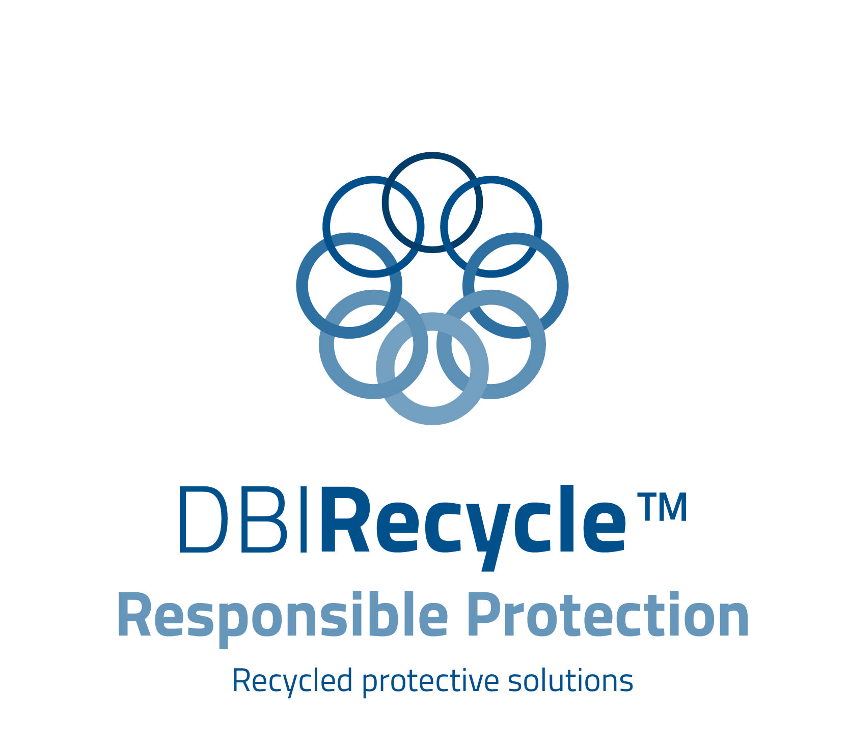 DBIRecycle logo. Recycled protective solutions.