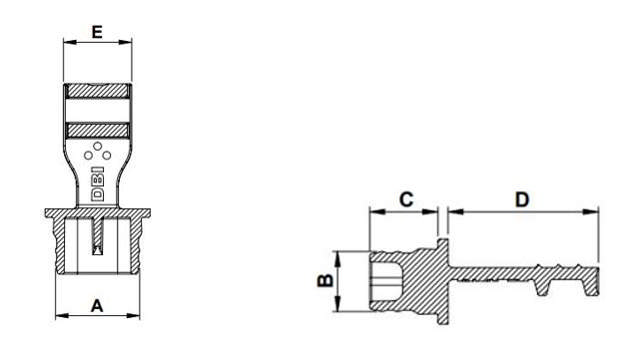 LV Solution for USCAR Connectors (EL)EL_Low Voltage Protector technical drawing