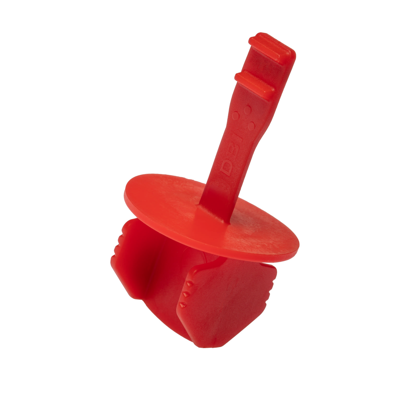 Red plug for fluid system connections